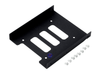 Black Steel Metal 2.5" to 3.5" SSD HDD Hard Disk Disk Bracket and Screw Kit - techexpress nz