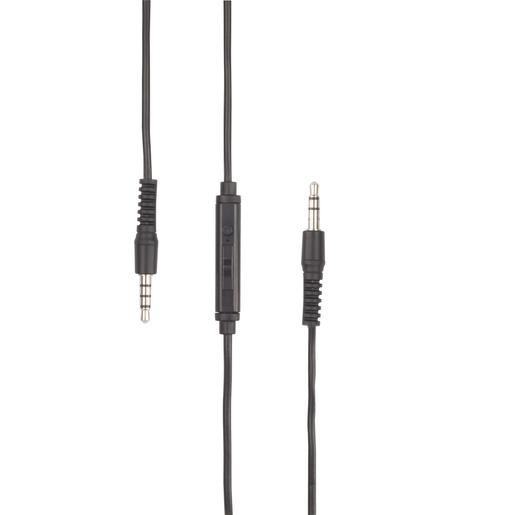 3.5mm Plug to Plug Cable with Microphone and Volume Control - 1m - techexpress nz