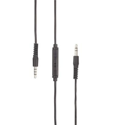 3.5mm Plug to Plug Cable with Microphone and Volume Control - 1m - techexpress nz