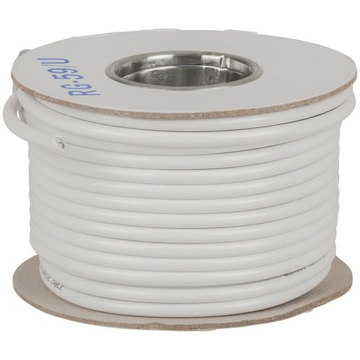75 Ohm RG59 Coax Cable - White 30m Roll - techexpress nz