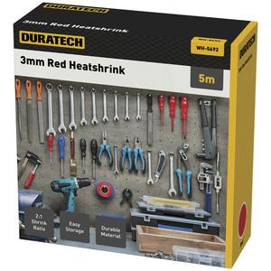 2:1 3mm Heatshrink Tubing 5m Red - techexpress nz