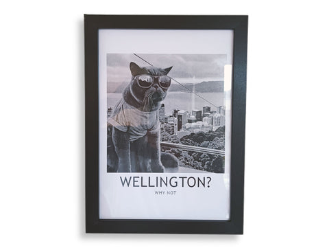 Wellington? Why Not! Cool Cat Framed Art Print
