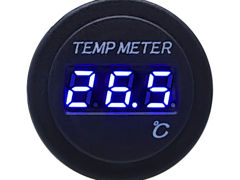 Blue LED Display Thermometer with 3mtr External Sensor