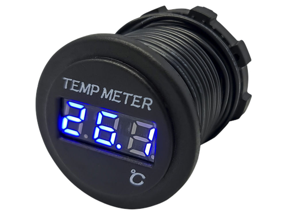 Blue LED Display Thermometer with 3mtr External Sensor