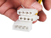 Male 4 Pin Molex to 2x Female 4 Pin Molex Power Connector Cable Splitter
