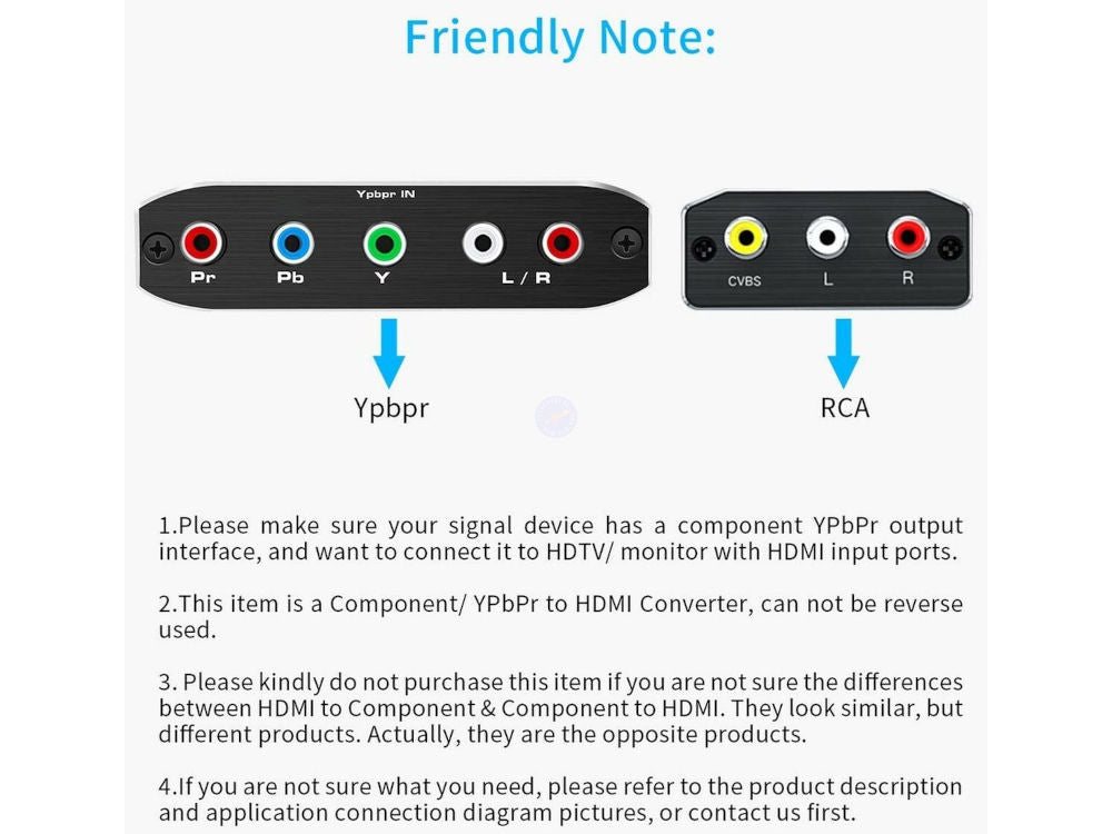 Component to HDMI Converter