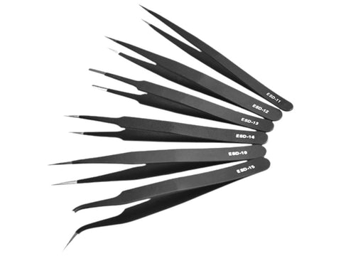 ESD Tweezers 6 Piece Set