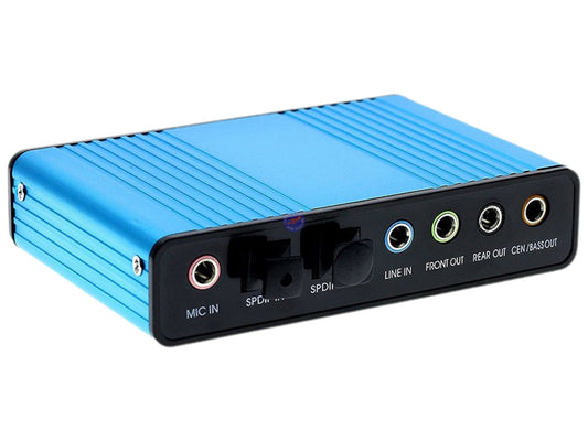 External USB 2.0 6 Channel 5.1 Surround Sound Card