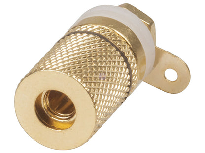 Gold Banana Socket Binding Post - Black