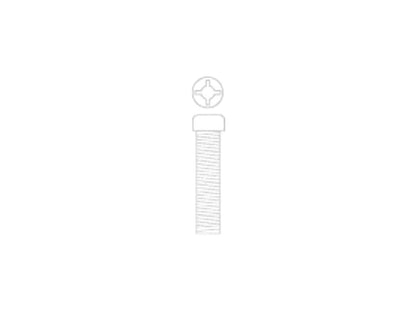 M3 x 12mm Nylon Screws - Pk.10