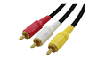 1.5 Meter 3 RCA to 3 RCA Audio Video AV Cable Cord 1.5M Lead - techexpress nz