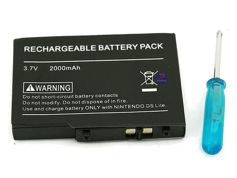 Fresh NEW Nintendo DS Lite rechargeable 2000mAh Battery & tool Kit - techexpress nz