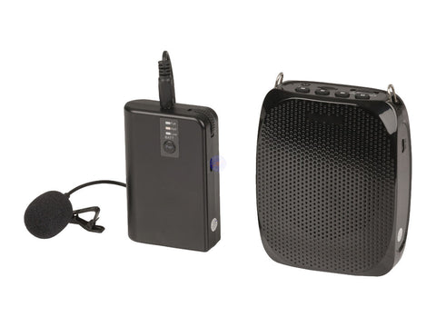 Portable Wireless UHF Lapel Microphone System