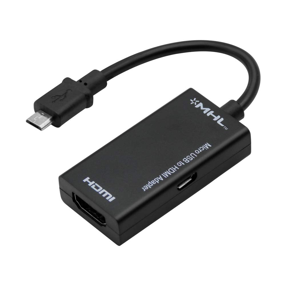 Câble MHL (micro-USB B mâle) vers HDMI, plat, par