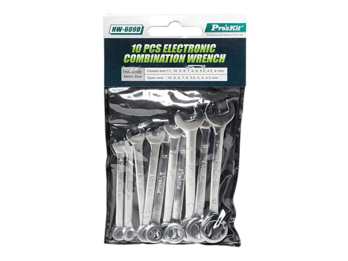 10 Piece Metric Spanner Set For Electronics