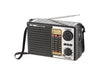 Solar Powered Rechargeable Portable AM FM Radio with LED light