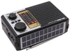 Solar Powered Rechargeable Portable AM FM Radio with LED light