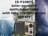 Solar Powered Rechargeable Portable AM FM Radio with LED light