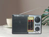 Solar Powered Rechargeable Portable AM FM Radio with LED light