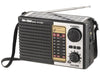 Solar Powered Rechargeable Portable AM FM Radio with LED light