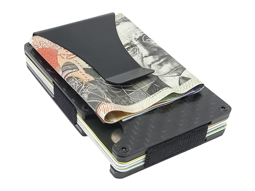 RFID Blocker Carbon Fibre and Aluminum Card Holder