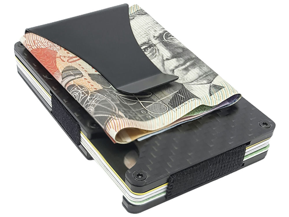 RFID Blocker Carbon Fibre and Aluminum Card Holder