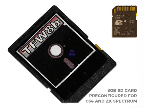 8GB Preloaded Preconfigured Commodore SD2IEC and Spectrum divMMC SD CARD - techexpress nz