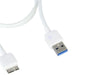 1 Meter White USB 3.0 Type-A Male USB to Micro-B SuperSpeed USB Cable 1M Lead
