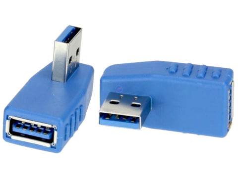 USB 3 Male to Female Right Angle R/A Elbow LEFT 90 Degree USB 3.0