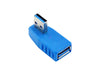 USB 3 Male to Female Right Angle R/A Elbow LEFT 90 Degree USB 3.0