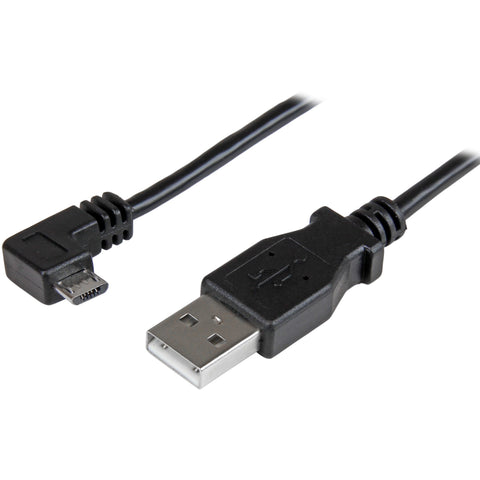 0.5m Right Angle USB Micro-B to Type-A Cable