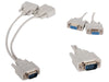 1 to 2 Way Passive VGA Splitter Cable – Dual Monitor Y-Splitter for PC, Laptop, Projector
