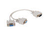 1 to 2 Way Passive VGA Splitter Cable – Dual Monitor Y-Splitter for PC, Laptop, Projector